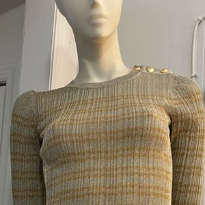 Sparkly gold shirt from Ba&sh